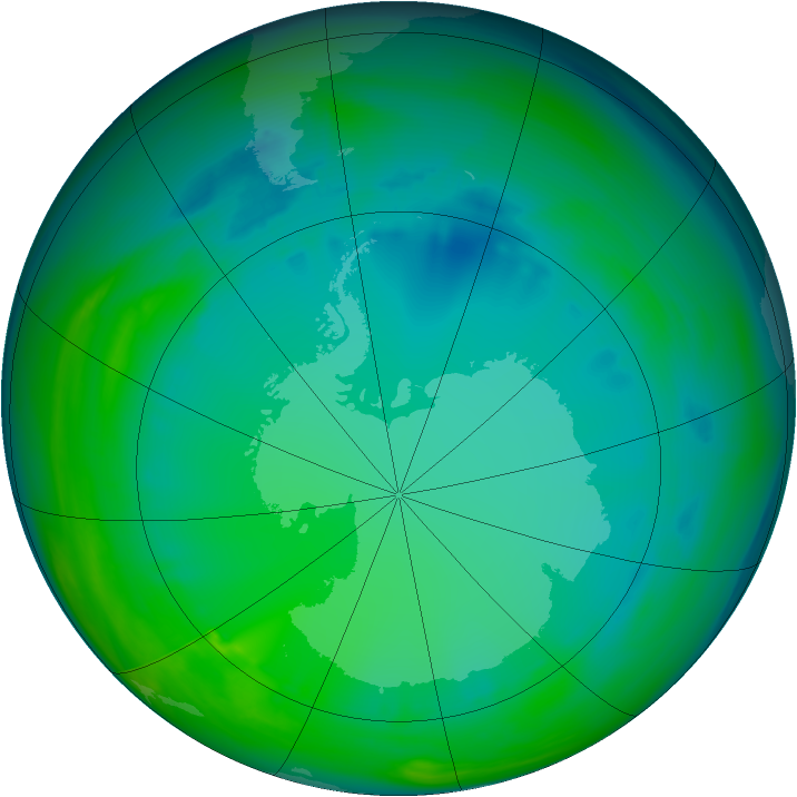 Ozone Map 2005-07-21